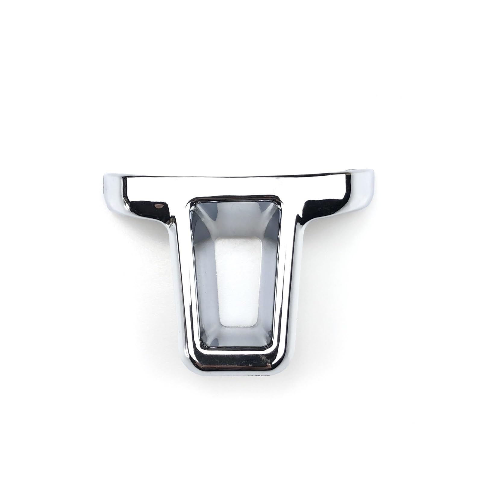 Pizgear Auto Lenkrad Trim Abdeckung Aufkleber, for Golf MK6, for Polo, for Jetta, MK5 MK6, for EOS, for Touran, for Caddy Fox, for Bora, for Geta Lenkradverkleidung(ABS Chrome 1pc) von Pizgear