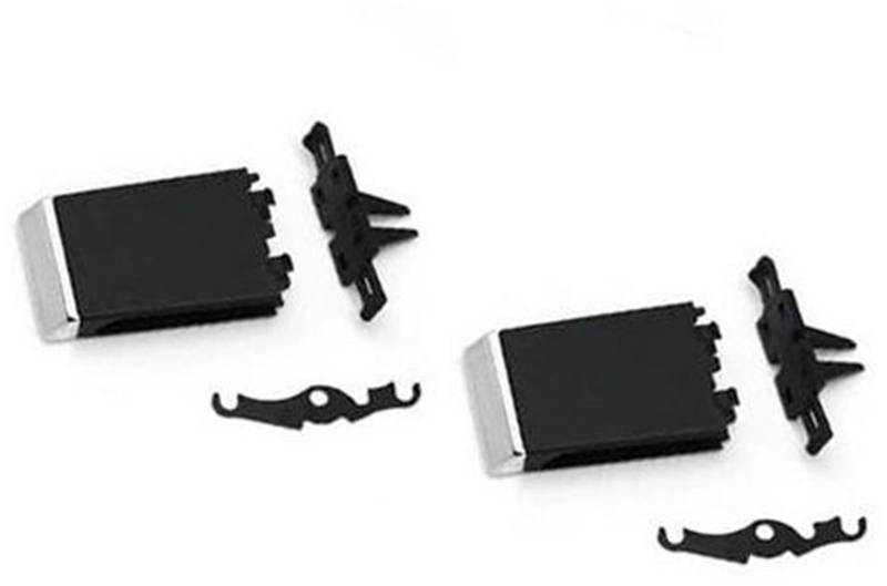 Pizgear Auto vorne hinten Air AC Vent Grille Tab Clip Reparatursatz, for Maserati, for Quattroporte 2013 2014 2015 2016 2017 2018-2022 Auto-Lüftungsclip(Black Model A 2PCS) von Pizgear