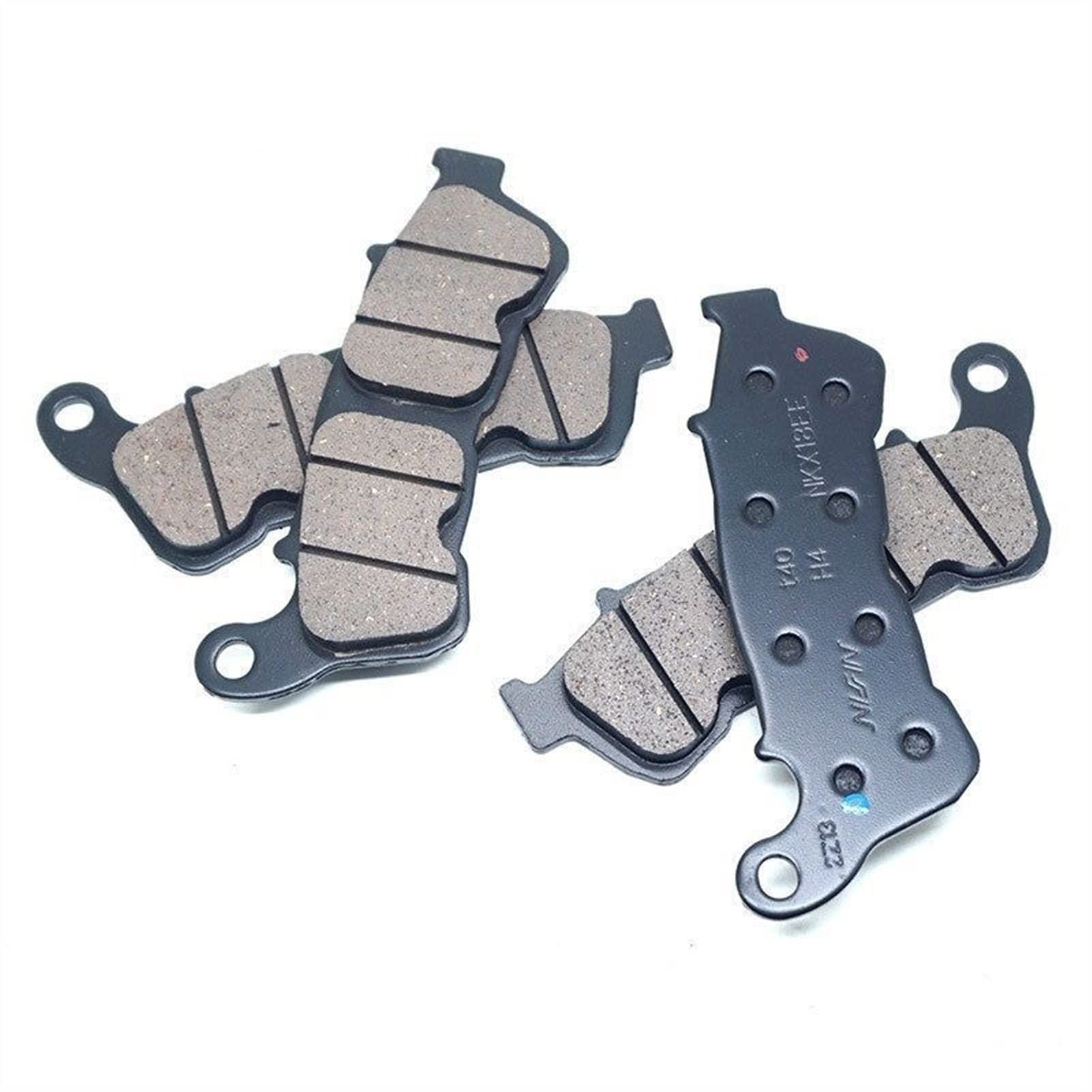 Pizgear Bremsbeläge vorne und hinten, Teilesatz, for Hornet 600 CB600F CB 600 F ABS 2007 2008 2009 2010 2011 Motorrad-Bremsbeläge(2X Front Brake Pads) von Pizgear