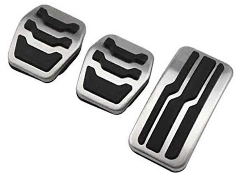 Pizgear Bremspedalsatz Abdeckungen Kupplungsauflage Fußpedalabdeckung, for Ford, for Focus, 2 3 4 MK2 MK3 MK4 2005-2022 Auto-Gaspedale Autopedalabdeckung(Black MT 3 PCS) von Pizgear