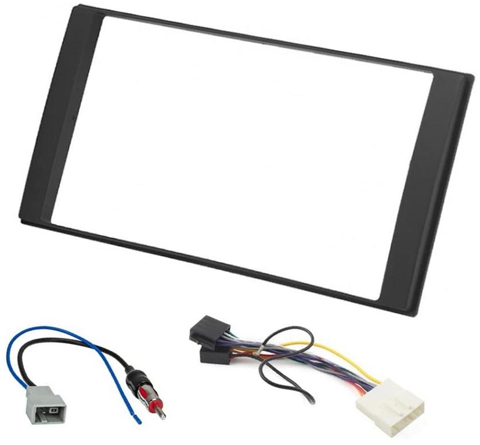 Pizgear Doppel-DIN-Autoradio-Rahmen-Installationssatz, 2-DIN-Frontplattenrahmen-Stereo, for Micra, Note, Almera, Juke, Versa Autoradio-Armaturenbrett Pizgear Doppel-DIN-Autoradio-Rahmen-Installationssatz, 2-DIN-Frontplattenrahmen-Stereo, for Micra, Note, Almera, Juke, Versa Autoradio-Armaturenbrett von Pizgear