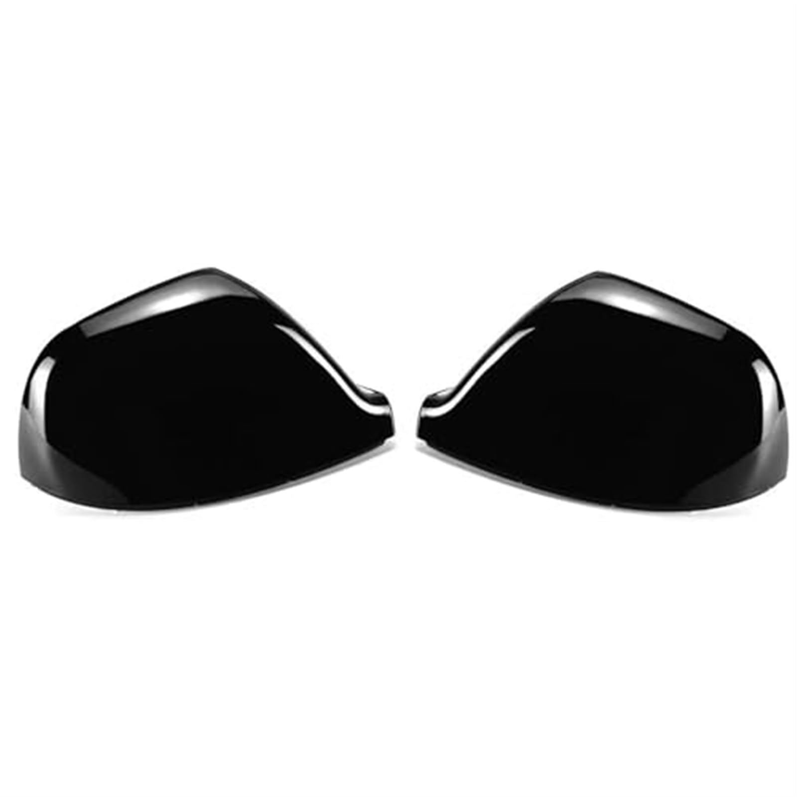 Pizgear Ersatz-Zierkappe for die Seitenrückspiegelabdeckung des Autos, for Transporter, T5 T5.1 T6 2010-2020, Ersatzteile for Außenspiegel Auto-Außenspiegelabdeckung(Black 1 PIAR) von Pizgear