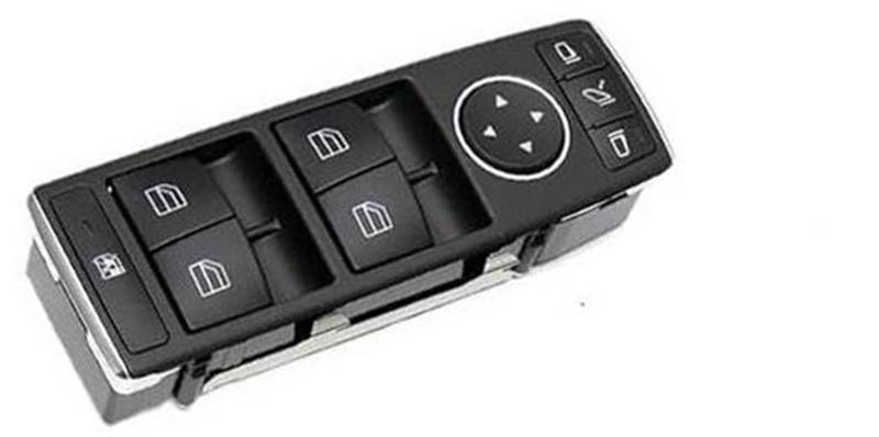 Pizgear Fensterschalter, for, AB-Klasse, Auto-Fensterheber-Tastenschalter-Konsolenabdeckung, for, W176 W246 Fenstersteuerschalter 1669054300 Autofensterschalterknopf(Black Model B) von Pizgear