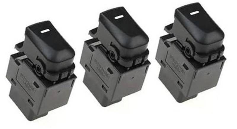 Pizgear Fensterschalter 93580-2S000 Beifahrer-Fensterheber-Steuerschalterknopf Auto 935802S000, for Hyundai, Ix35 Tucson Ix Autofensterschalterknopf(Black 3 Pcs) von Pizgear