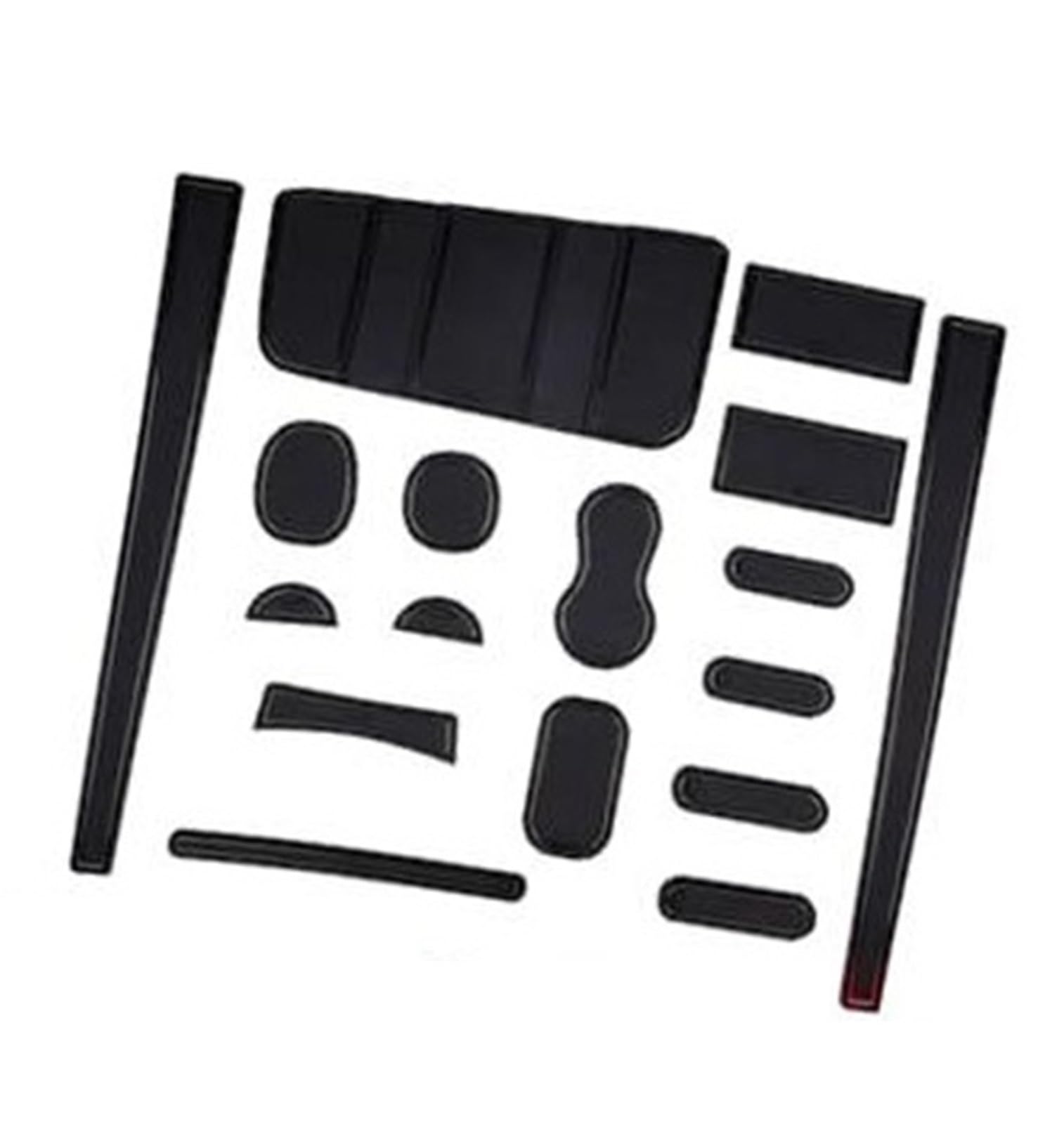 Pizgear For Fiat, Panda/Panda Cross 2021-2022 2023, Gummimatten Mittelkonsole Antirutschmatten Getränkehalter Gummimatte Armlehne Panda City Cross Hybrid Zubehör Anti-Rutsch-Matte für das Armaturenbre von Pizgear
