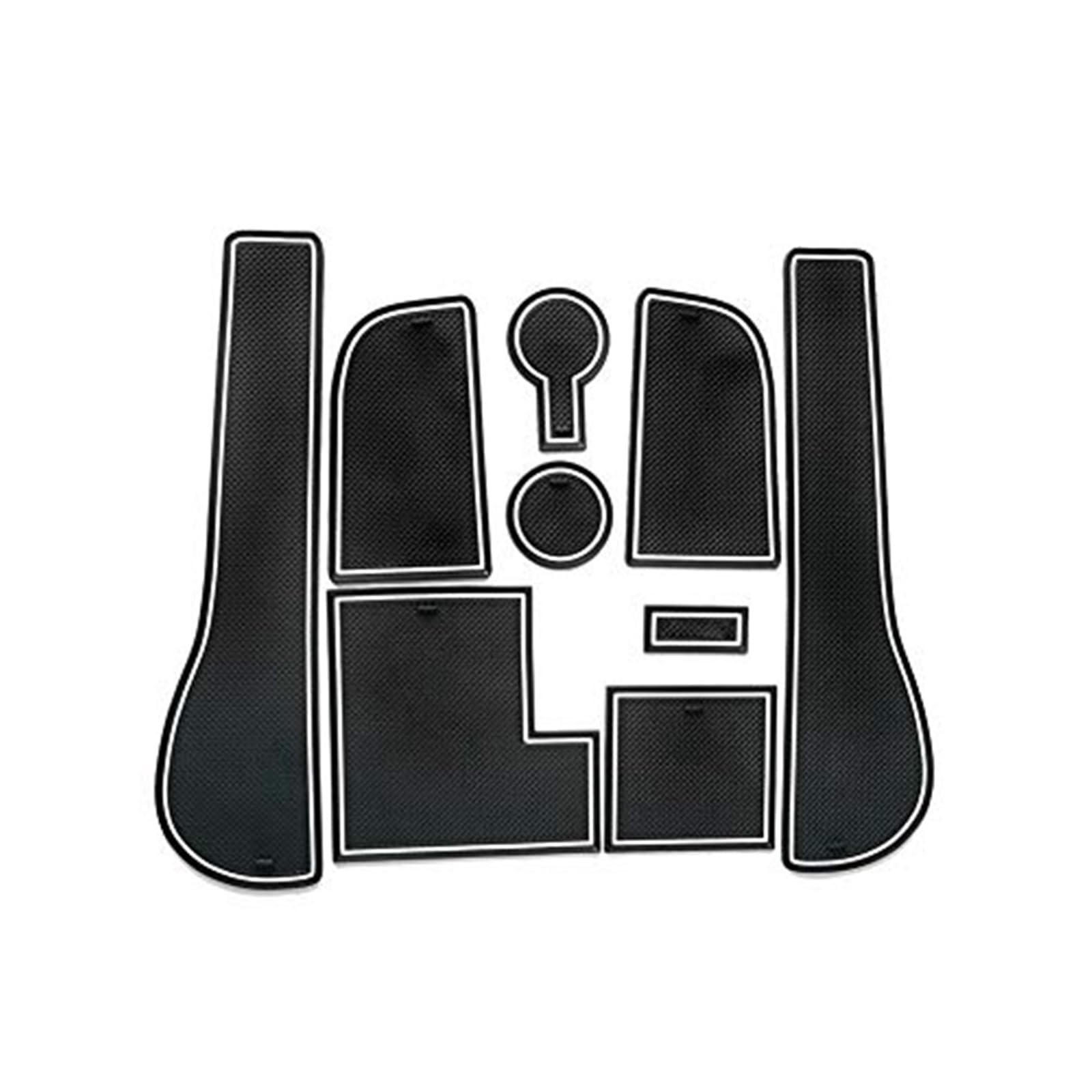 Pizgear For Golf, 7 R GTD GTI GTE rutschfeste Gummimatten, Auto-Torschlitzpolster, Matte, Getränkehalter, Armlehne, Mittelkonsole, Innendekoration, 9-teilig, weiß Anti-Rutsch-Matte für das Armaturenbr Pizgear For Golf, 7 R GTD GTI GTE rutschfeste Gummimatten, Auto-Torschlitzpolster, Matte, Getränkehalter, Armlehne, Mittelkonsole, Innendekoration, 9-teilig, weiß Anti-Rutsch-Matte für das Armaturenbr von Pizgear