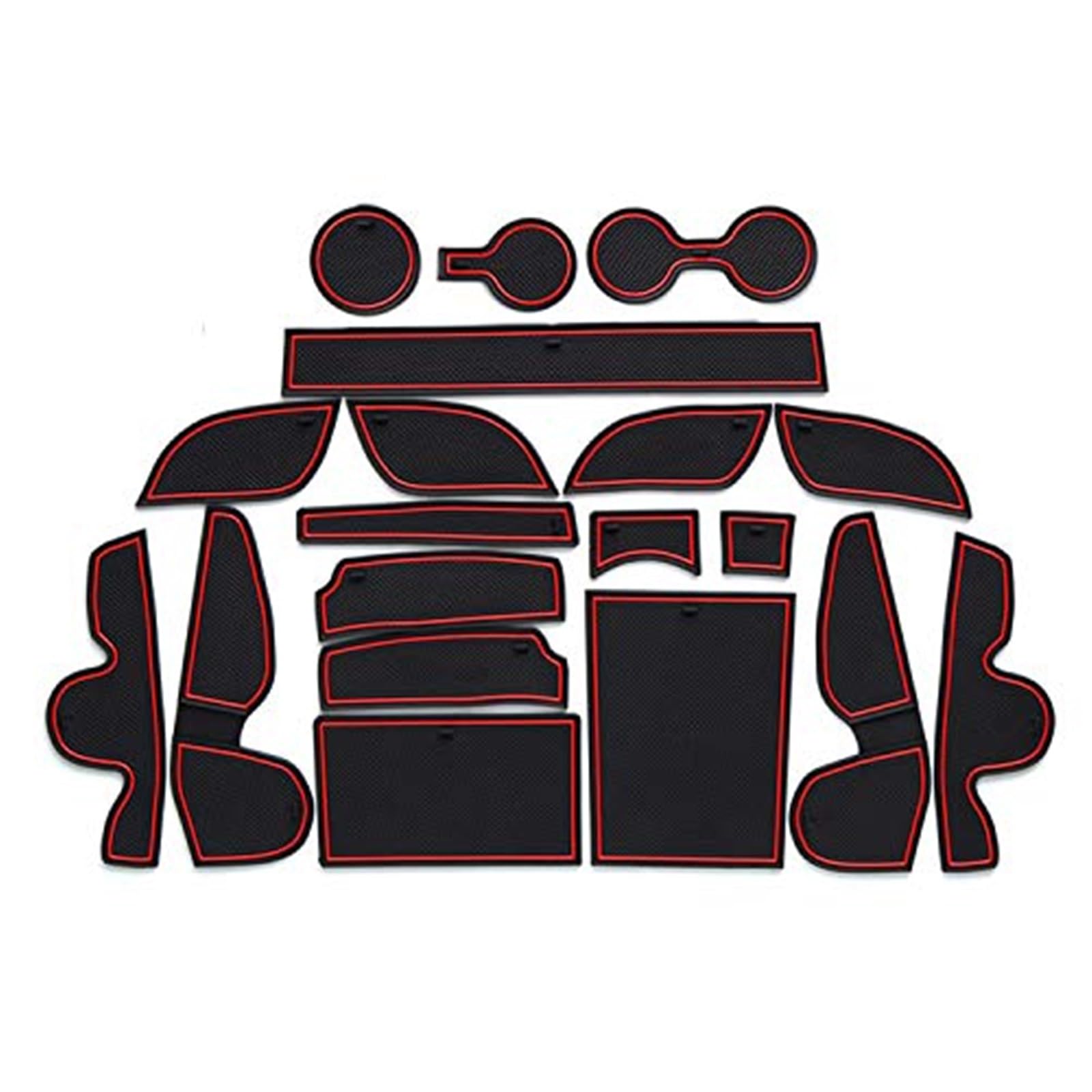 Pizgear For Hyunda-i, for Tucson TL 2015-2020 Auto Antirutschmatten, Autotürschlitzmatten Armlehne Getränkehaltermatte Mittelkonsole Gummimatten, Tucson TL Zubehör, 19 Stück/Satz Anti-Rutsch-Matte für Pizgear For Hyunda-i, for Tucson TL 2015-2020 Auto Antirutschmatten, Autotürschlitzmatten Armlehne Getränkehaltermatte Mittelkonsole Gummimatten, Tucson TL Zubehör, 19 Stück/Satz Anti-Rutsch-Matte für von Pizgear