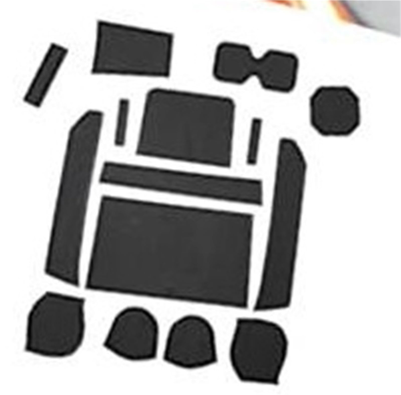 Pizgear For Ignis 2017-2023 2024 Auto Gummimatten, Matten Türschlitzmatte Auto Armlehne Getränkehaltermatte Mittelkonsole Antirutschmatten Gummimatten Ignis Zubehör Anti-Rutsch-Matte für das Armaturen von Pizgear