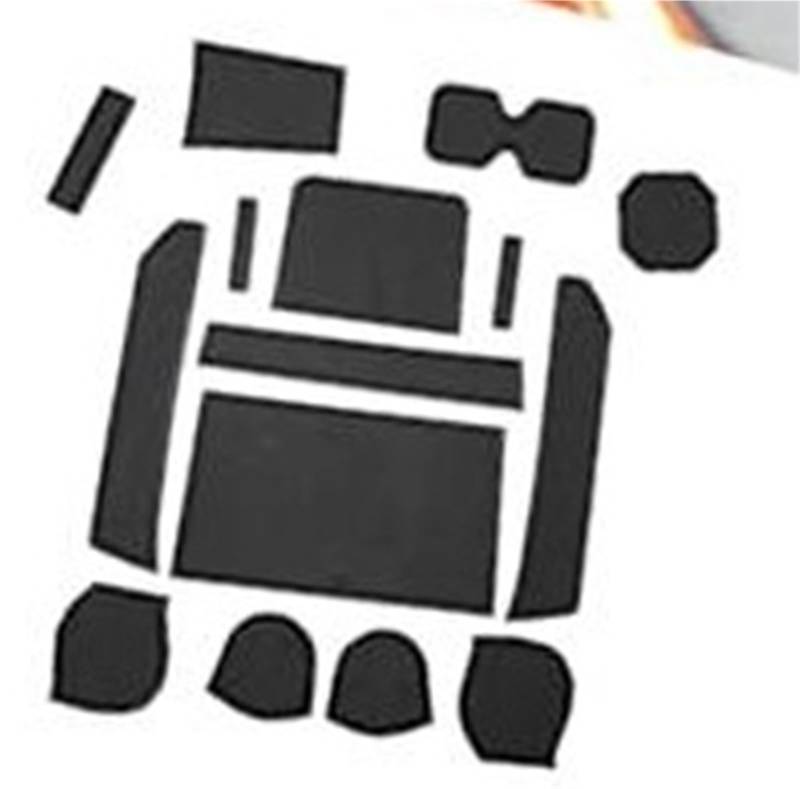 Pizgear For Ignis 2017-2023 2024 Auto Gummimatten, Matten Türschlitzmatte Auto Armlehne Getränkehaltermatte Mittelkonsole Antirutschmatten Gummimatten Ignis Zubehör Anti-Rutsch-Matte für das Armaturen von Pizgear