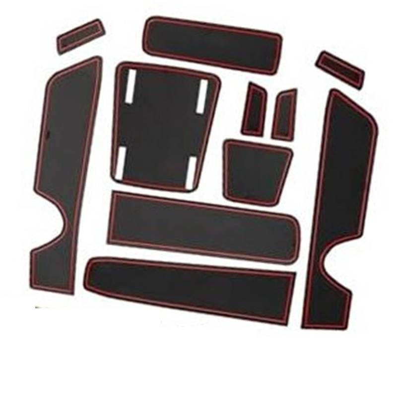 Pizgear For Jeep, Avenger 2023 2024 Avenger EV Hybrid, Gummimatten Mittelkonsole Antirutschmatten Rutschfester Getränkehalter Gummimatte Armlehne Avenger 2023 Zubehör Anti-Rutsch-Matte für das Armatur von Pizgear