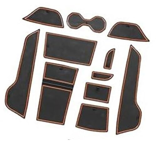 Pizgear For MG,4, for MG, 4 EV Electric 2022-2024 Gummimatten, Antirutschmatten Mittelkonsole Anti-Rutsch-Becher Getränkehalter Gummimatte Armlehne Ablagepolster Türschlitze Autoinnenausstattung Anti- von Pizgear