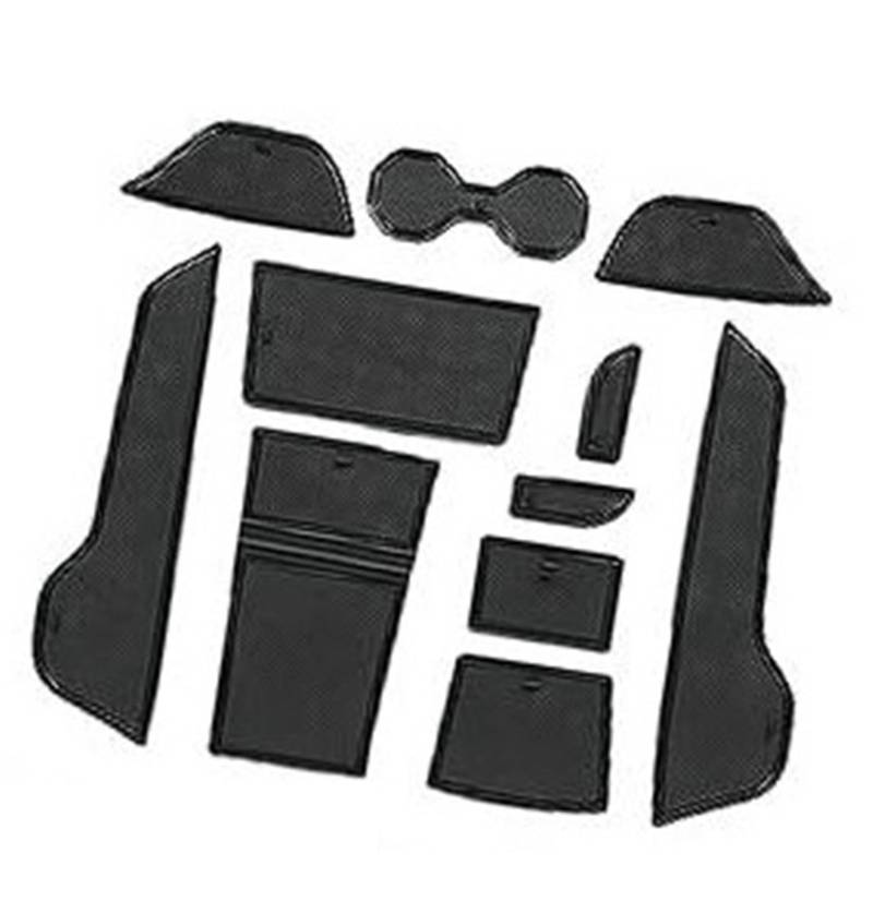 Pizgear For MG,4, for MG, 4 EV Electric 2022-2024 Gummimatten, Antirutschmatten Mittelkonsole Anti-Rutsch-Becher Getränkehalter Gummimatte Armlehne Ablagepolster Türschlitze Autoinnenausstattung Anti- von Pizgear