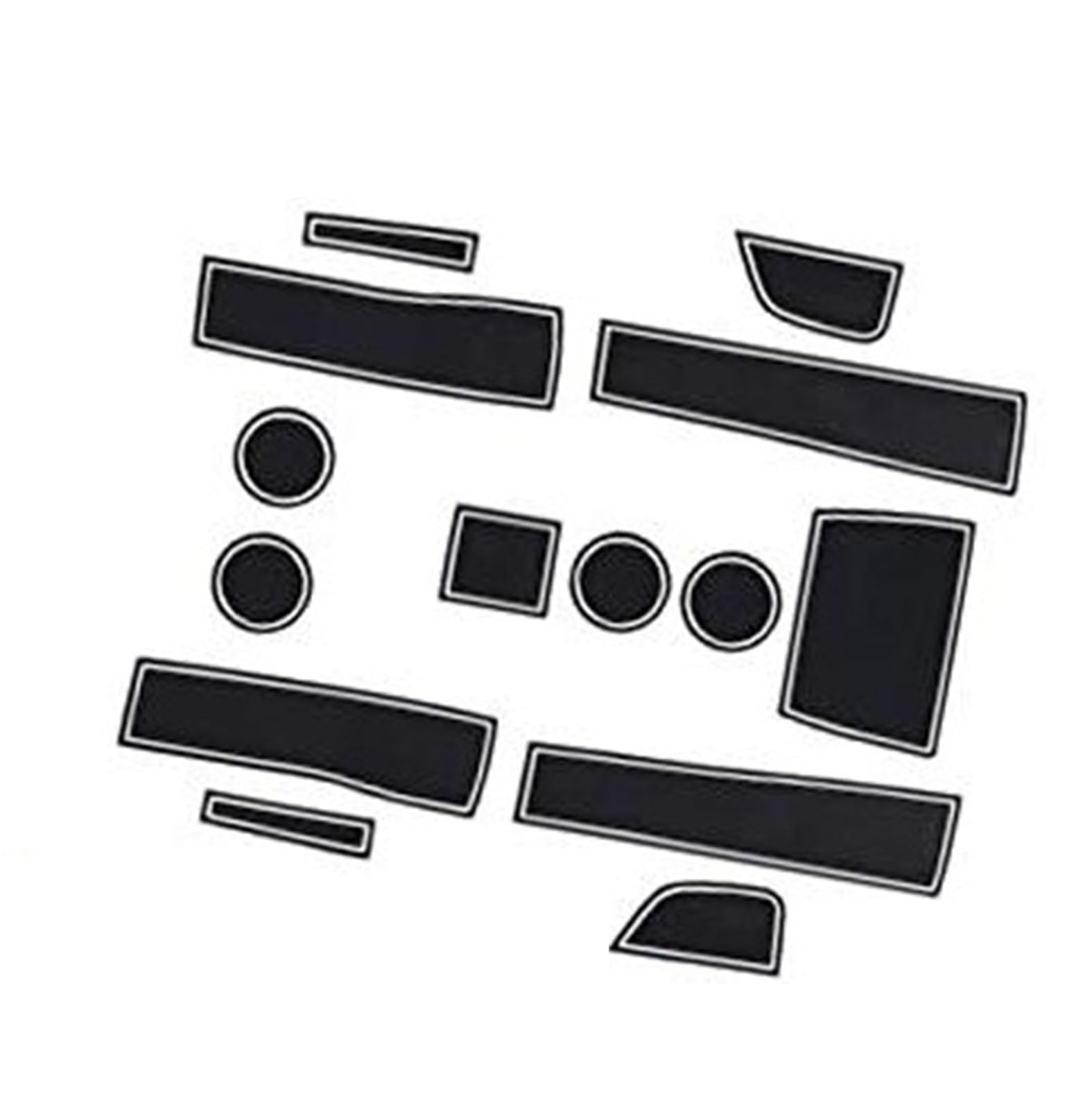 Pizgear For Renault, Arkana 2021-2023 2024 Mittelkonsole Gummimatten Türschlitz rutschfest Antirutschmatten Anti-Staub Getränkehalter Gummimatte Armlehne Autoinnenausstattung Anti-Rutsch-Matte für das von Pizgear