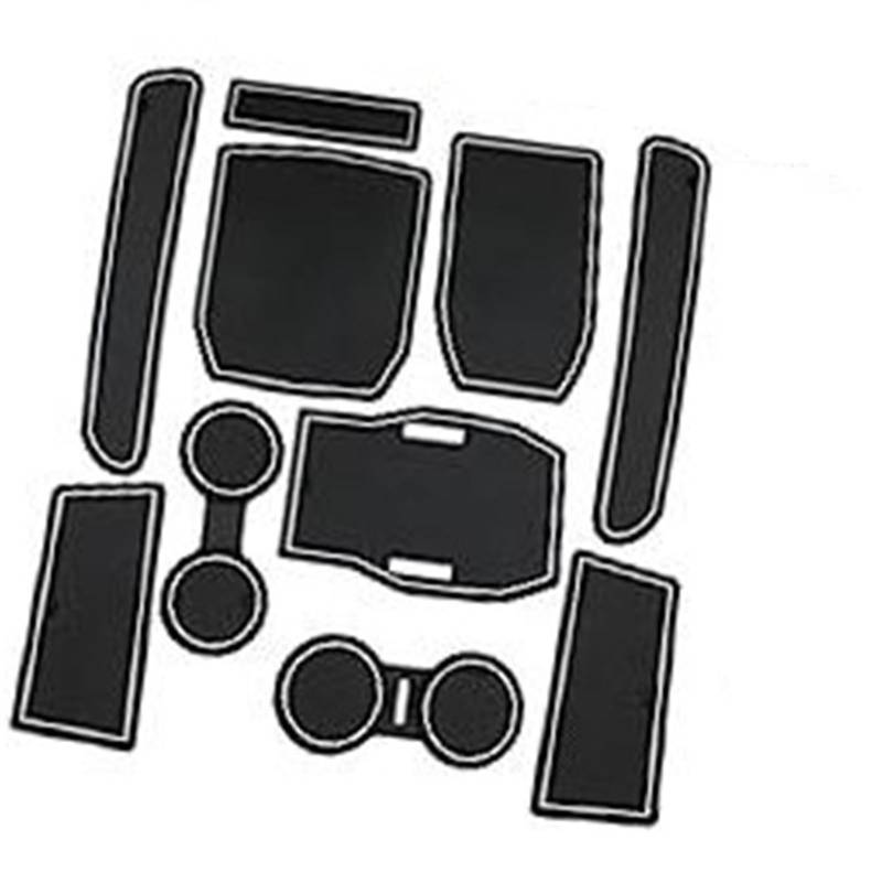 Pizgear For Renault, Austral E-Tech Hybrid 2023 2024 Auto Gummimatten, Automatten Türschlitzmatte Auto Armlehne Getränkehaltermatte Mittelkonsole Antirutschmatten Gummimatten Austral Zubehör Anti-Ruts von Pizgear