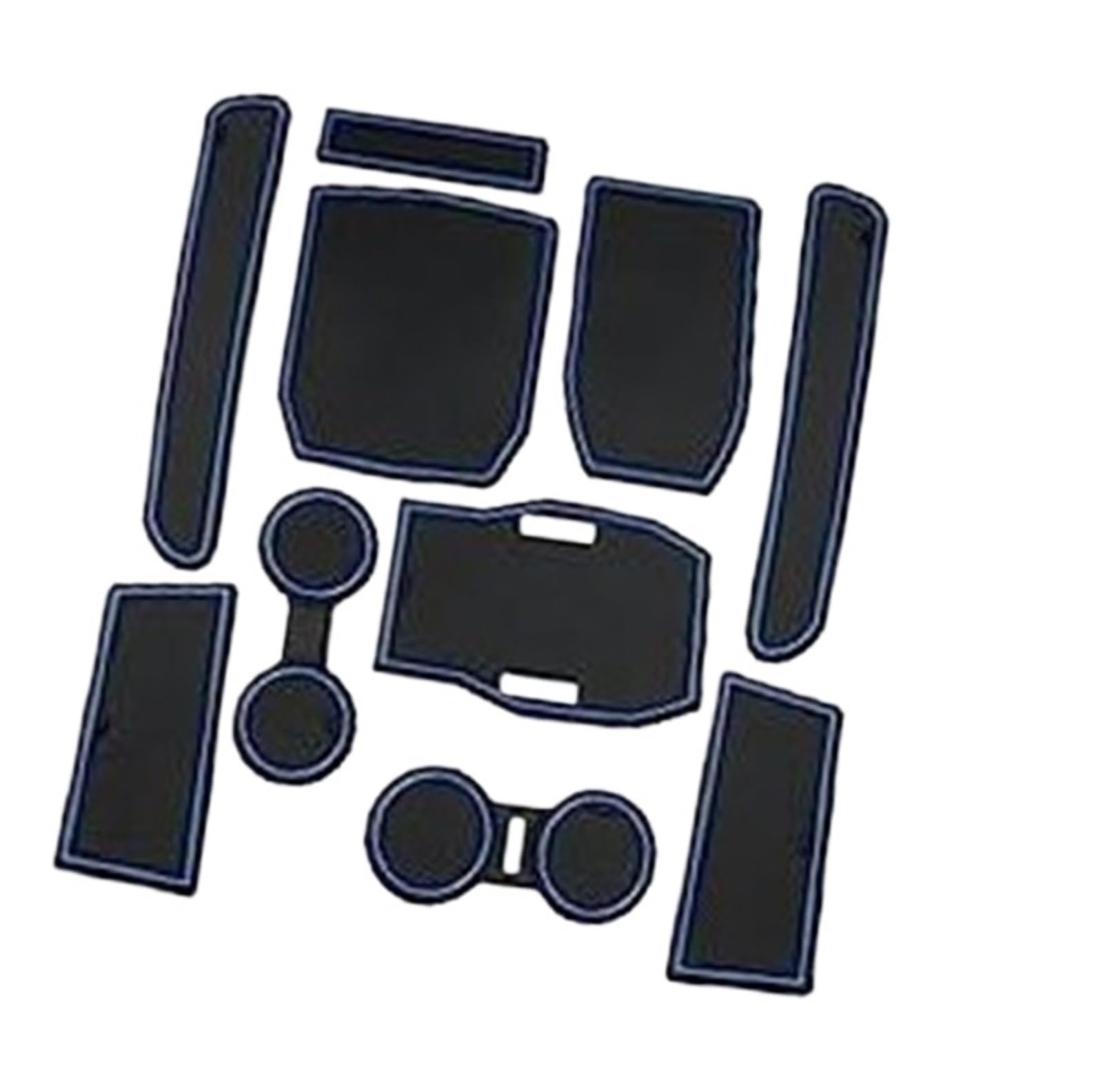 Pizgear For Renault, Austral E-Tech Hybrid 2023 2024 Auto Gummimatten, Automatten Türschlitzmatte Auto Armlehne Getränkehaltermatte Mittelkonsole Antirutschmatten Gummimatten Austral Zubehör Anti-Ruts von Pizgear