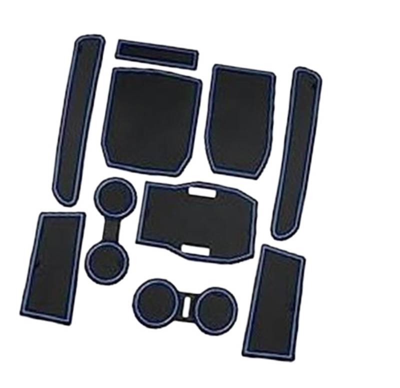 Pizgear For Renault, Austral E-Tech Hybrid 2023 2024 Auto Gummimatten, Automatten Türschlitzmatte Auto Armlehne Getränkehaltermatte Mittelkonsole Antirutschmatten Gummimatten Austral Zubehör Anti-Ruts von Pizgear