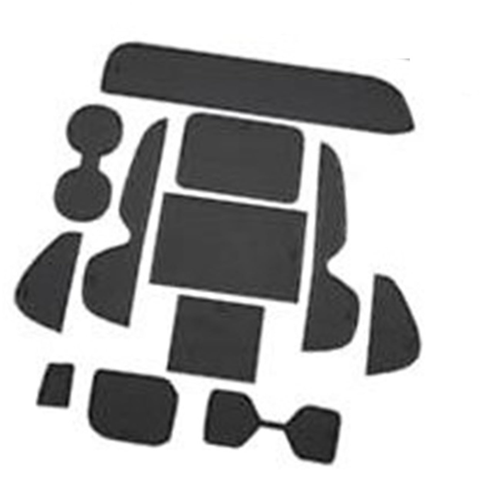Pizgear For Toyota, for RAV4, PHEV/Hybrid 2019-2023 2024 Auto Gummimatten, Matten Türschlitzmatte Auto Armlehne Getränkehalter Matte Mittelkonsole Antirutschmatten Gummimatten, for Toyota, for RAV4, Z von Pizgear