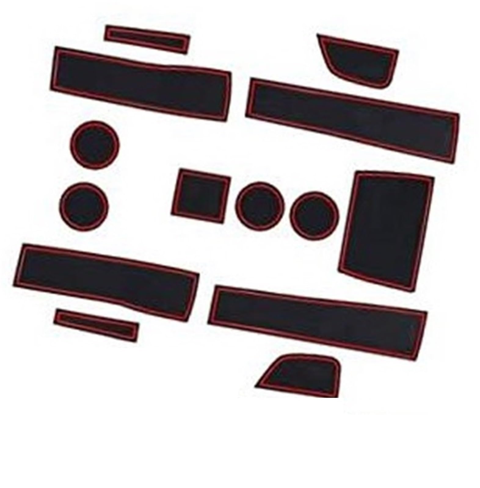 Pizgear Gummimatten Auto Mittelkonsole Antirutschmatten, for Renault, Arkana 2021 2022 Anti-Staub Getränkehalter Gummimatte Armlehne Aufbewahrung Innenzubehör Anti-Rutsch-Matte für das Armaturenbrett von Pizgear