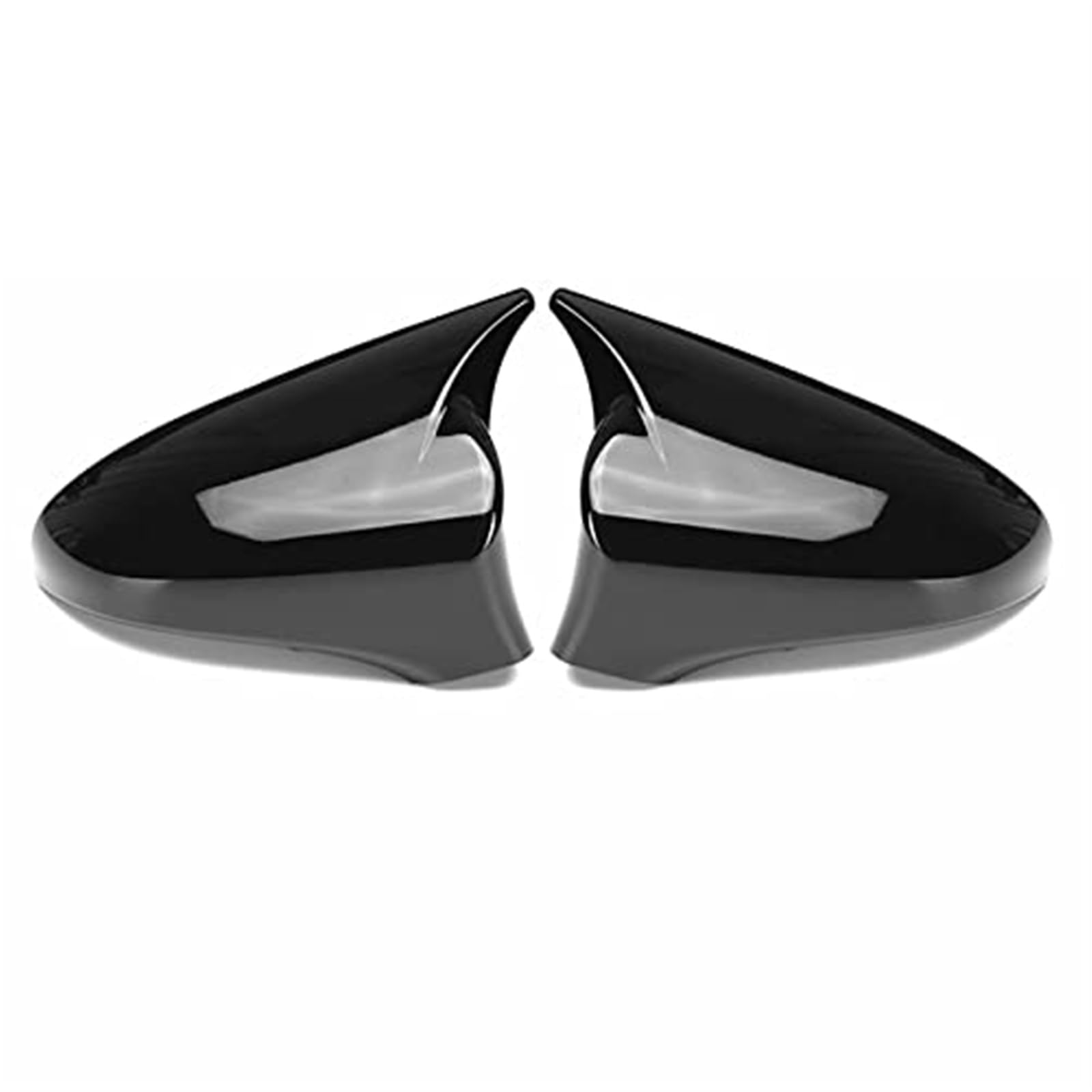Pizgear Horn Style Carbon Fiber Rückspiegelabdeckung for Lexus, IS250 IS300 IS350 ES GS LS CT RC 2014-2020 Außenspiegel Ersatzteile Auto-Außenspiegelabdeckung(Gloss Black) von Pizgear