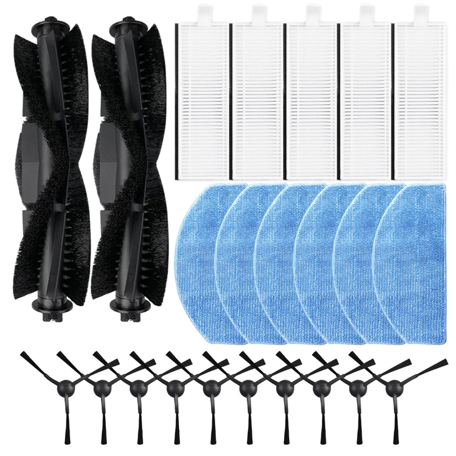 Pizgear Mop Pads Filter Teile, for Laresar, for L6 Pro, for Laresar, for Evol 3 Roboter Kehren Roboter Staubsauger Zubehör Ersatzteile Roboter-Staubsauger-Wischpad(C) von Pizgear