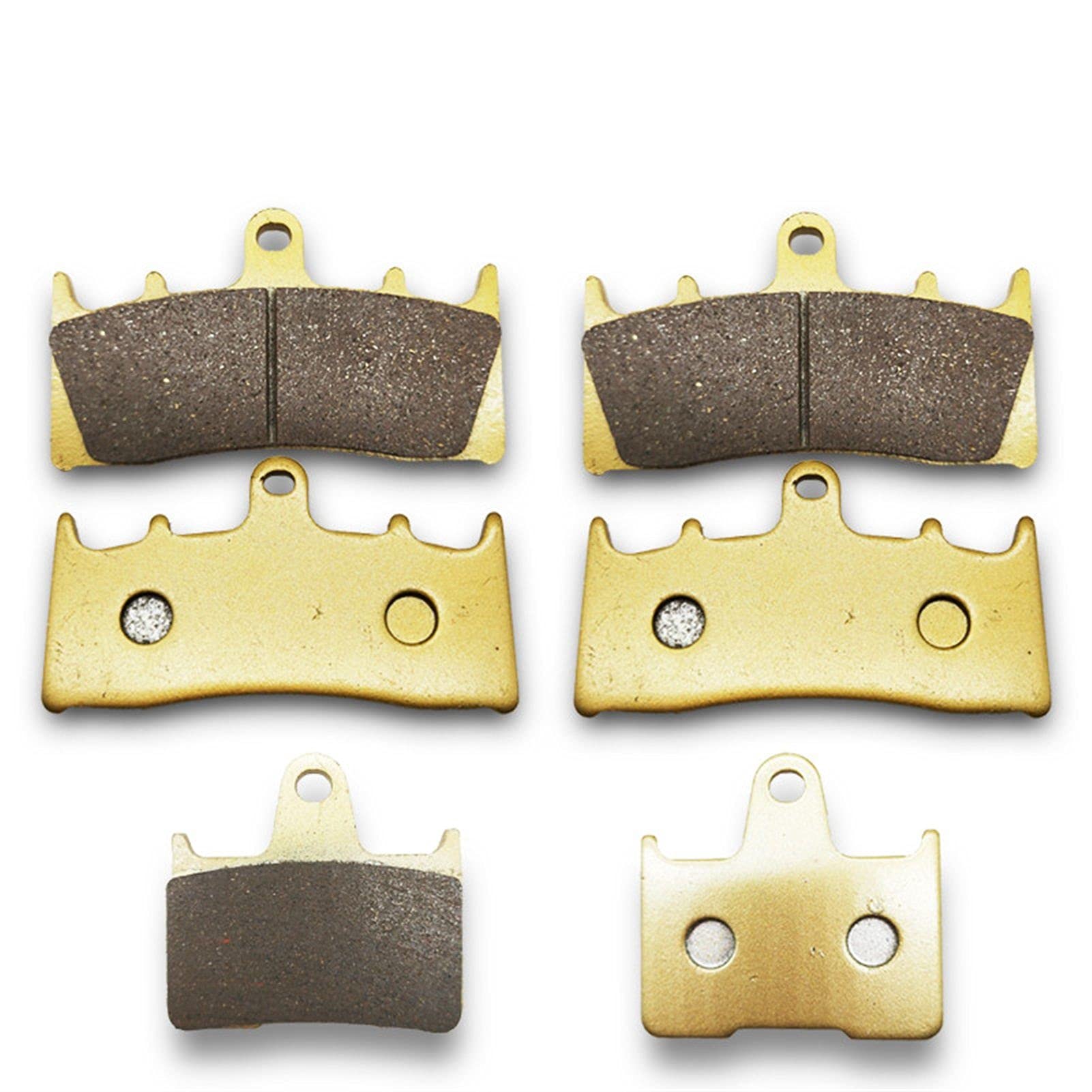 Pizgear Motorrad-Bremsbeläge vorne und hinten, for GSXR 1000 GSXR1000 K1 K2 2001 2002 GSX 1400 GSX1400 2001-2007 Motorrad-Bremsbeläge(3 Pairs All) von Pizgear