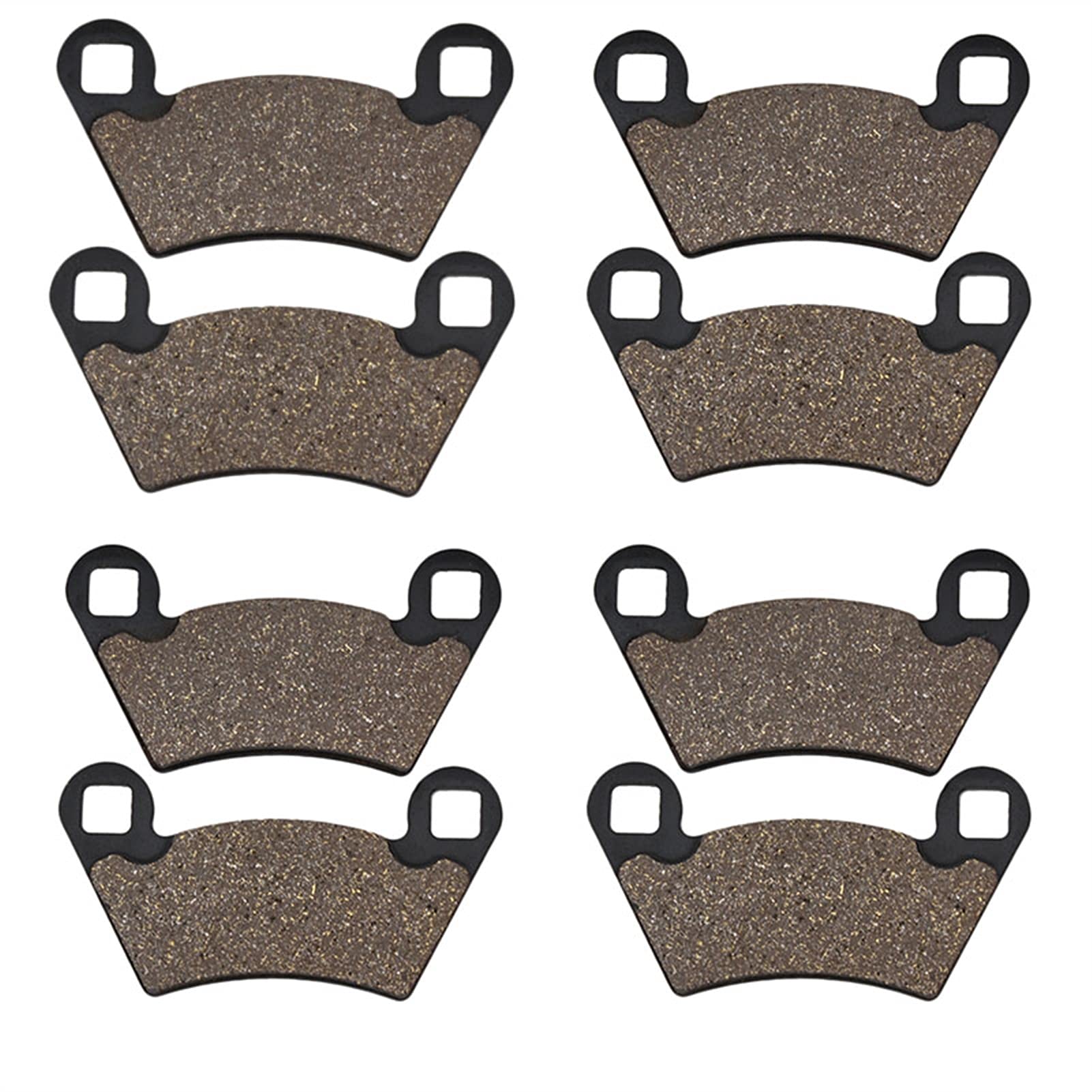 Pizgear Motorrad-Bremsbeläge vorne und hinten, for Polaris, PPS UTV Serie 10 2x4 4x6 Motorrad-Bremsbeläge(4pairs) von Pizgear