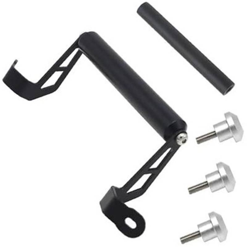 Pizgear Motorrad-Telefonhalterung 12 MM 22 MM Navigationshalterung for kabelloses Laden, for MULTISTRADA, for ENDURO 1200 950 1200S 2015 2016 2017 Adapterhalter Motorrad-Telefonhalterung(BLACK 12mm an von Pizgear
