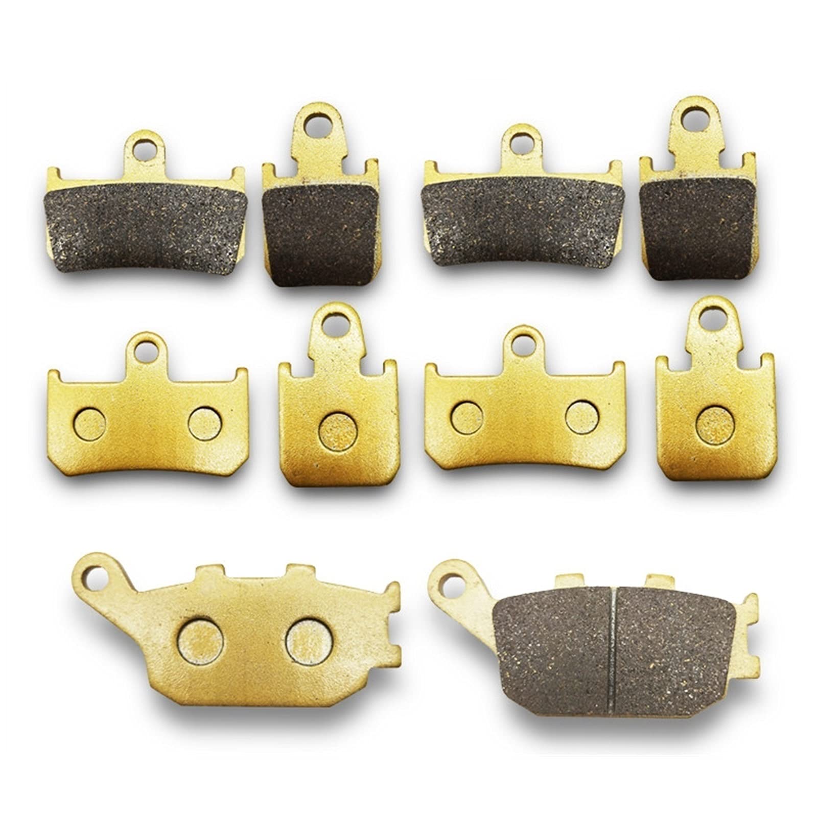 Pizgear Motorrad vorne und hinten 1 Satz Bremsbeläge, for Yamaha, YZF1000 YZFR1 YZF-R1 YZF 1000 R1 2007-2014 2007 2008 2009 2010 2011 2012 2013 2014 Motorrad-Bremsbeläge(5 Pairs All) von Pizgear