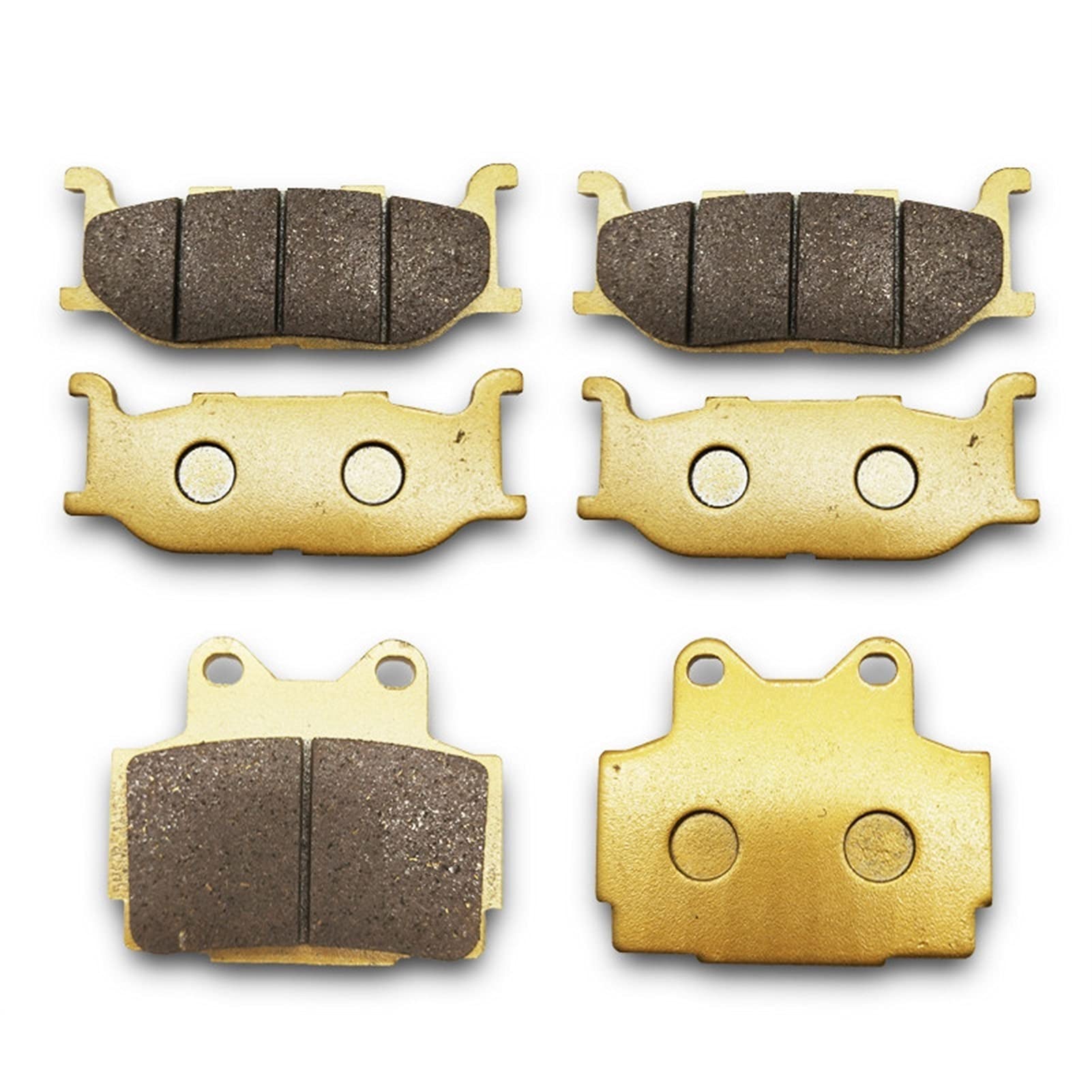 Pizgear Motorradbremsbeläge Scheibenbacken vorne und hinten, for XJR400 XJR 400 1992 1993 1994 1995 1996 1997 Motorrad-Bremsbeläge(3 Pair All) von Pizgear