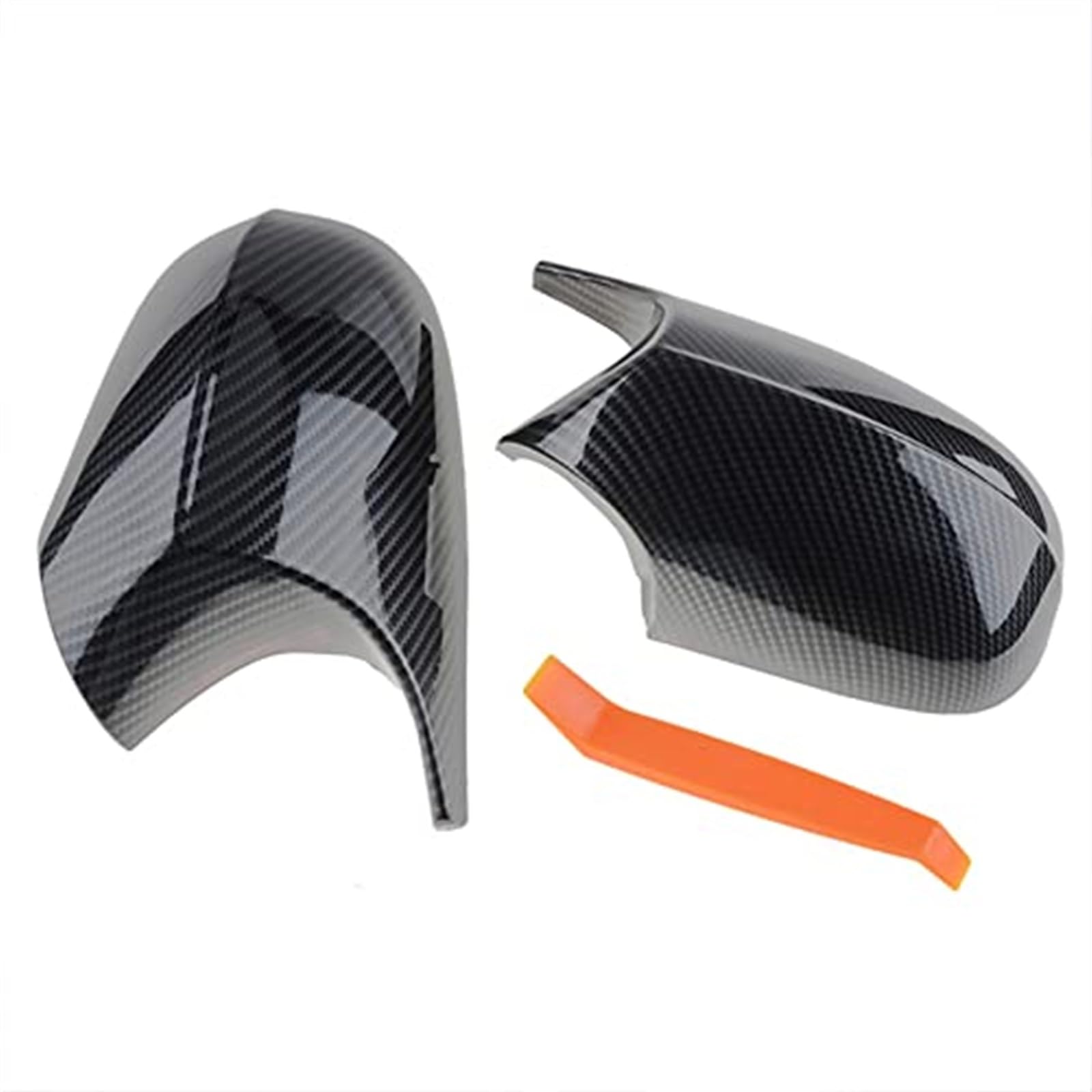 Pizgear Rückspiegelabdeckung, for, E90 E91 2008-2011 E92 E93 2010-2013 LCI Seitenspiegelkappen Autozubehör Außenspiegel Ersatzteile Auto-Außenspiegelabdeckung(Black Carbon Fiber) von Pizgear