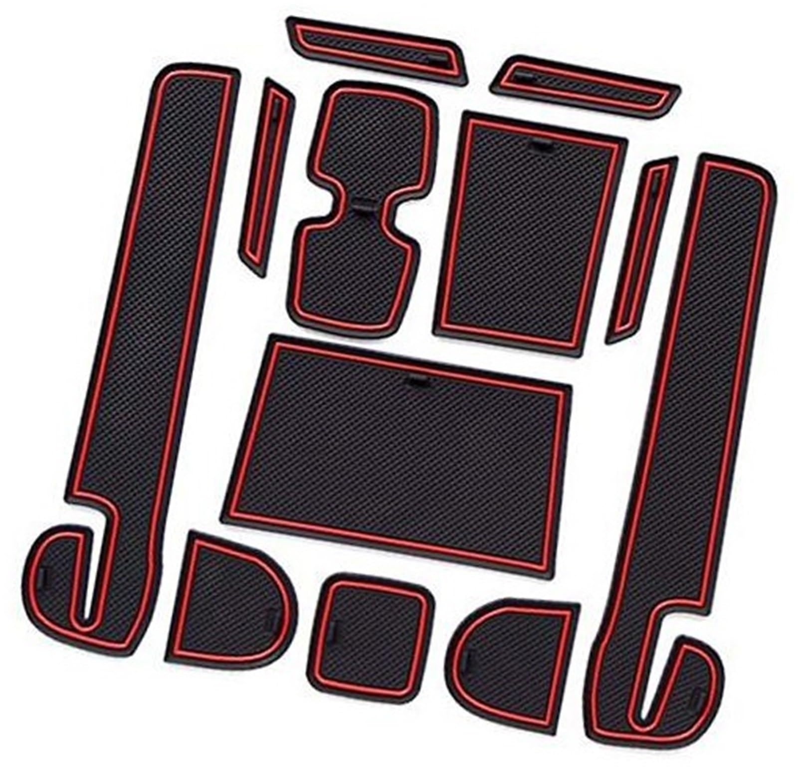 Pizgear Rutschfeste Gummimatten, for Suzuk-i, for Swift,/Sport/Hybrid, Automatten Türschlitzmatte Autoarmlehne Getränkehaltermatte Mittelkonsole Antirutschmatten, Autozubehör, 12-teilig/Set Anti-Rutsc Pizgear Rutschfeste Gummimatten, for Suzuk-i, for Swift,/Sport/Hybrid, Automatten Türschlitzmatte Autoarmlehne Getränkehaltermatte Mittelkonsole Antirutschmatten, Autozubehör, 12-teilig/Set Anti-Rutsc von Pizgear