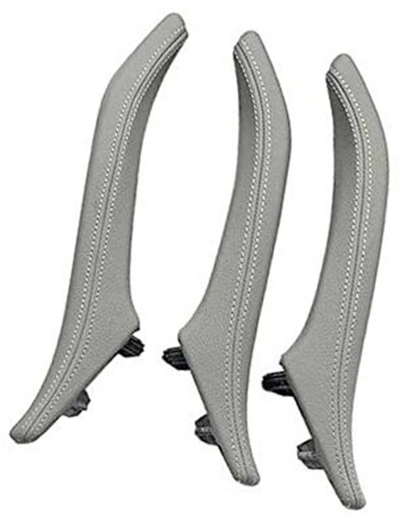 Pizgear Satz linker und rechter Innenraum-Beifahrertürgriff aus Leder, for, 5er-Reihe F10 F11 F18 520i 523i 525i 528i 535i Auto-Innentürgriff(Gray) von Pizgear