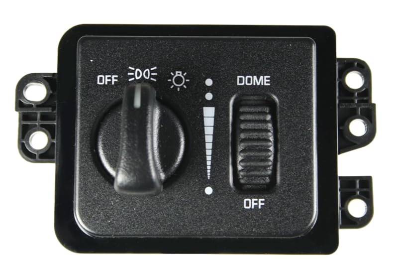 Pizgear Scheinwerferschalter Kompatibel mit 1997, for Ford, Contour 1995-1997 Crown Victoria, for Mercury, Grand Marquis Autoscheinwerferschalter(Black SWA41687) von Pizgear