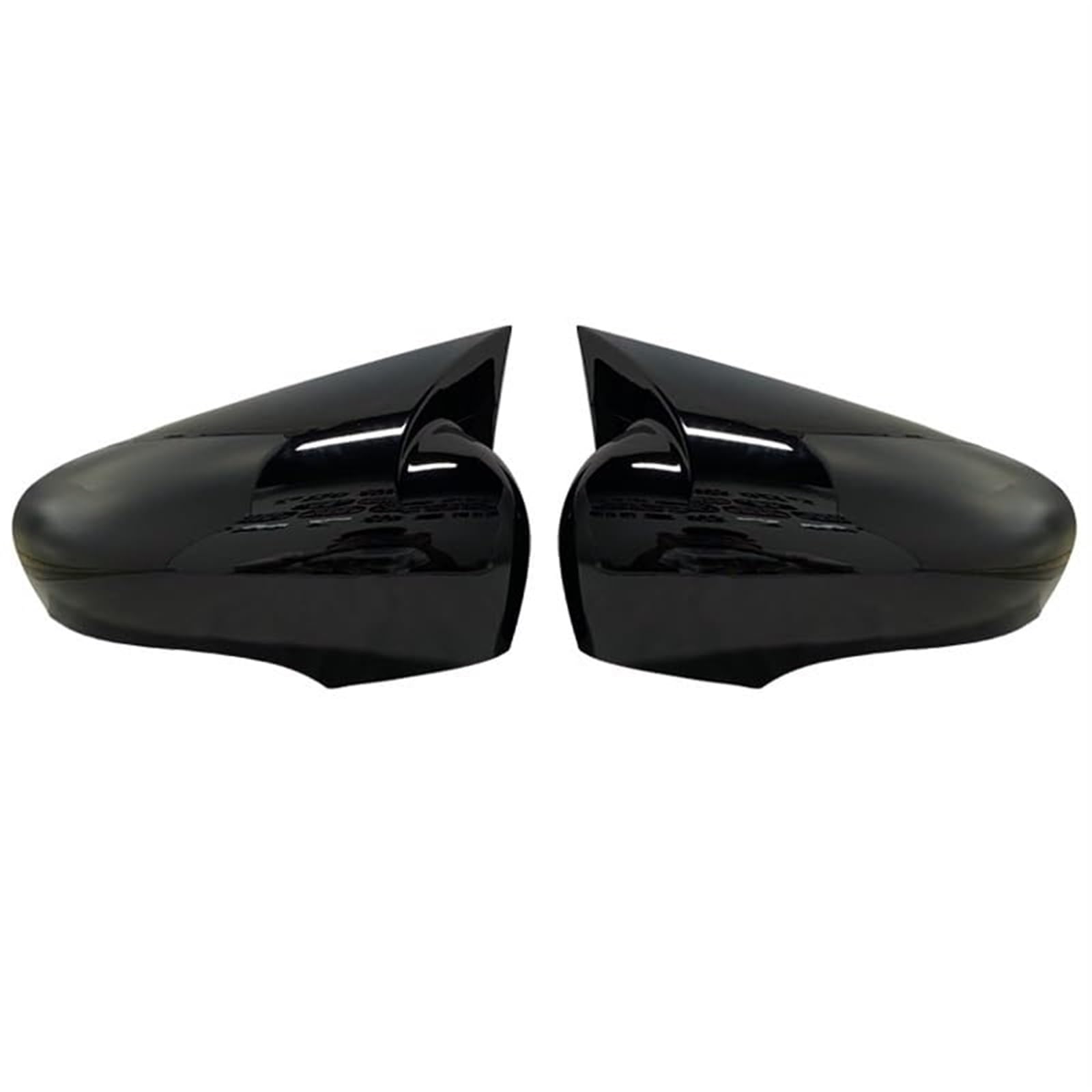 Pizgear Seitenspiegelabdeckung for Autotüren, for Renault Clio 4 MK4, Seitenspiegelkappe, Aufkleber, Zierleiste, Außenspiegel, Ersatzteile Auto-Außenspiegelabdeckung(Bright Black) von Pizgear
