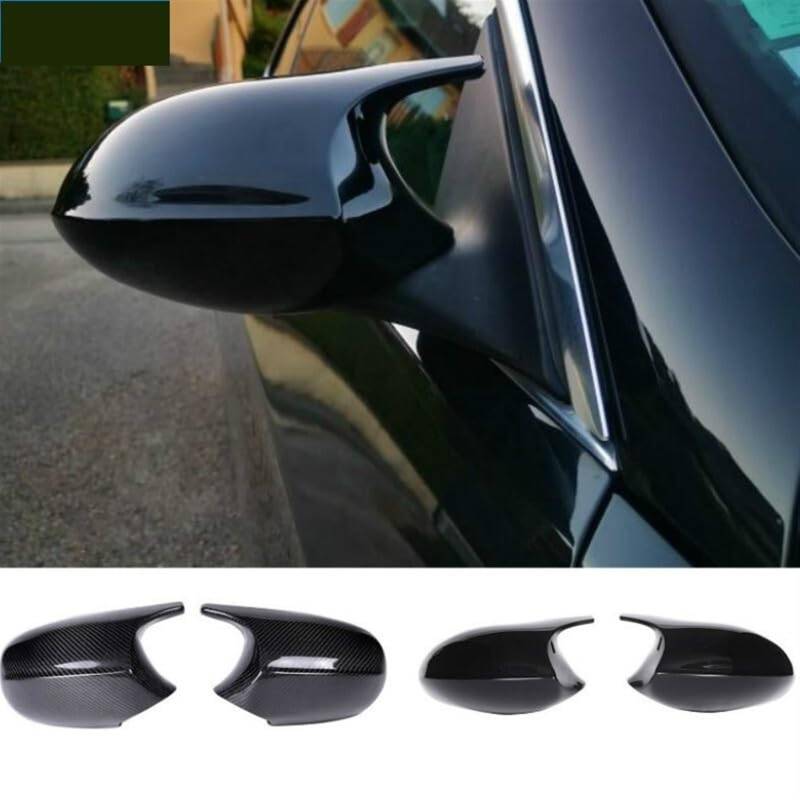 Pizgear Seitenspiegelkappe Außenspiegelabdeckung, for, E90 E91 2005-2011 E92 E93 2006-2013 E81 E82 E88 E87 E88 Autozubehör Außenspiegel Ersatzteile Auto-Außenspiegelabdeckung(Black Carbon FIBER-01) von Pizgear