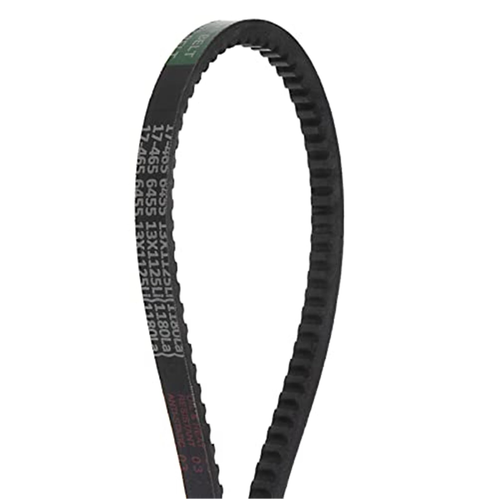 Pizgear Sourcing Map 13 x 1143 Zahnkeilriemen, 1143 mm Innenumfang, 13 mm Breite, 8 mm Höhe, Gummiantriebsriemen mit Rohkante, EPDM, for Kraftübertragung Rasenmäher-Antriebsriemen(Black 1180mm) von Pizgear