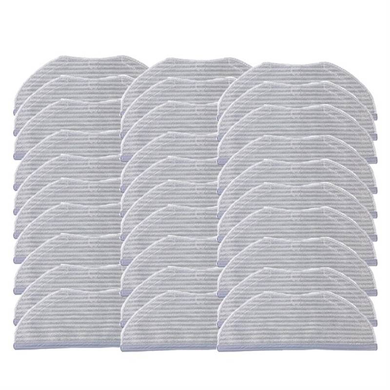 Pizgear Waschbare Mopptücher, for Xiaomi, for Mijia G1 MJSTG1 Kehrroboter-Staubsauger, Mopp-Tuch-Pad, Ersatzzubehör, Ersatzteile Roboter-Staubsauger-Wischpad(30pcs) von Pizgear