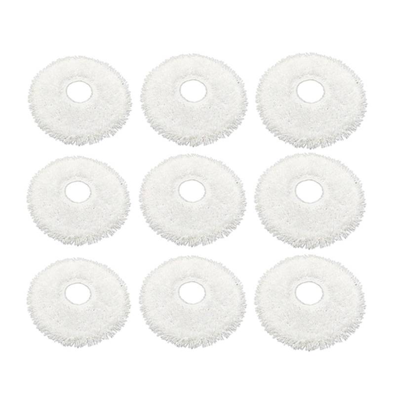 Pizgear Waschbares Wischtuch, for Ecovacs, for Deebot X1 Turbo/X1 Omni Staubsauger, Kehrroboter, Ersatzzubehör, Ersatzteile Roboter-Staubsauger-Wischpad(9pcs) von Pizgear