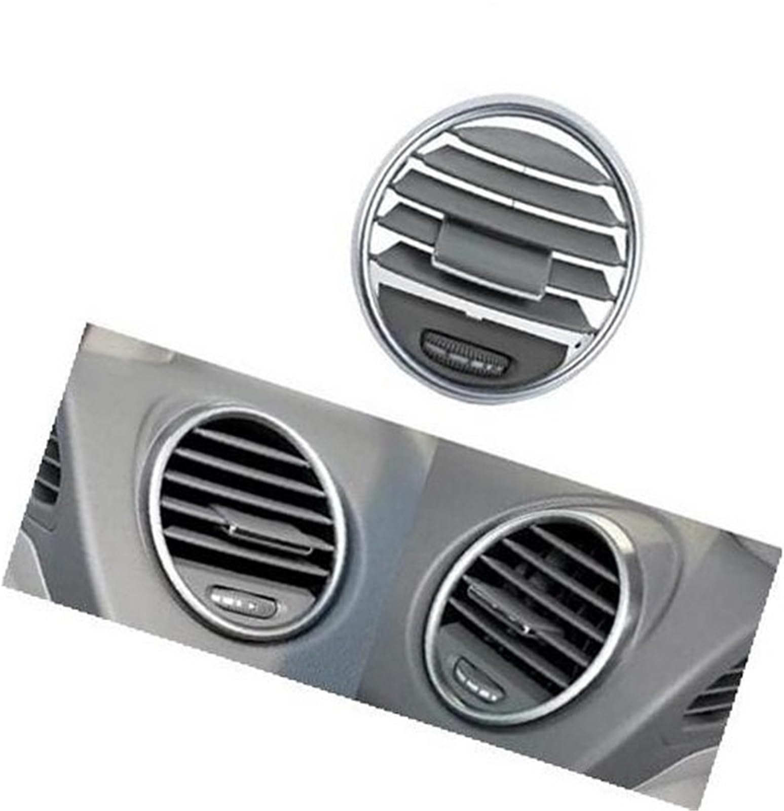 Pizgear for, W164 M 164 ML GL Klasse 300 350 400 450 2005-2012 Armaturenbrett Zentrale Links Rechts A/C Air Vent Grille Outlet Panel Lüftungsauslass für Autoklimaanlage(Gray L or R 1pc) von Pizgear
