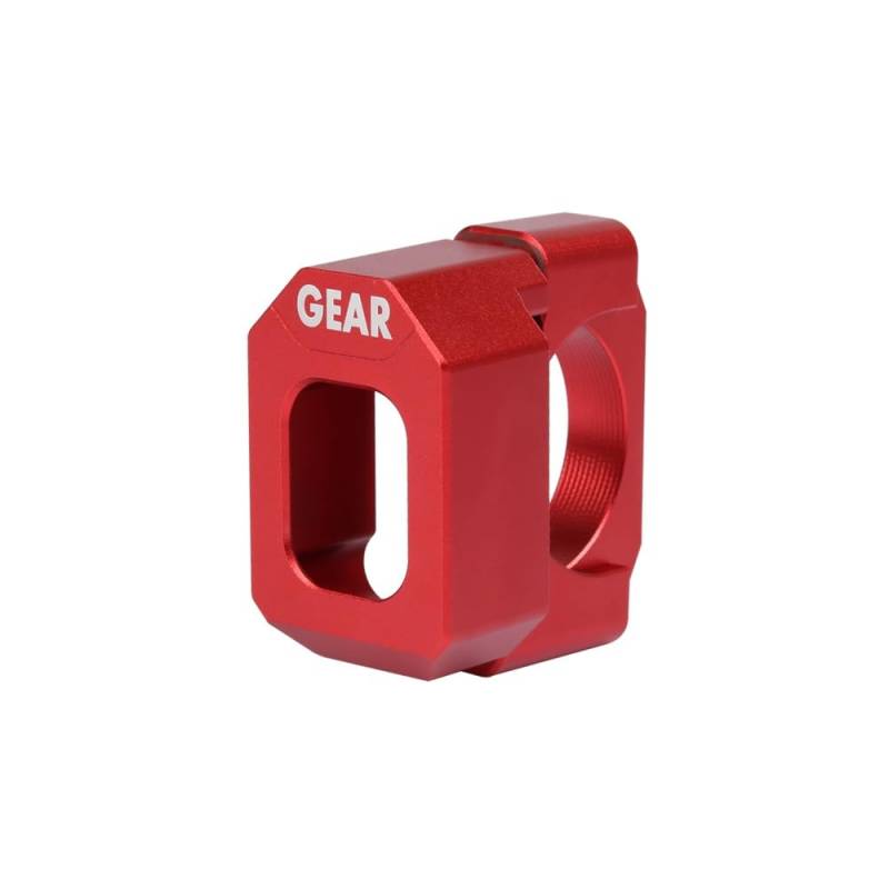 Pizgear for, for V-Star V Star Warrior 2002–2010 2011 2012, Motorrad-Sonderzubehör, Anzeigeanzeige, 1–6 Gang-Geschwindigkeitsmesser Motorrad-Ganganzeige(Bracket-Red) von Pizgear