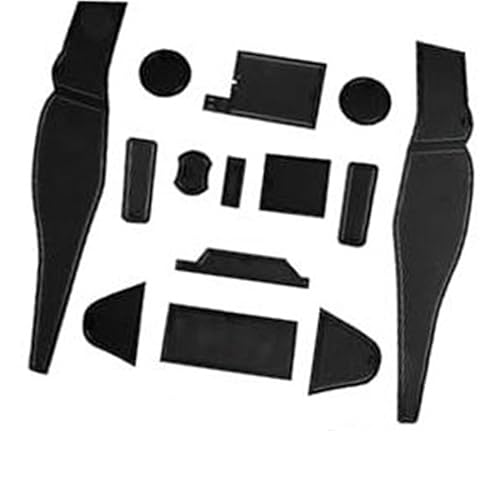 Pizgear for Ford, MK2 2020-2023 2024 Gummimatten Mittelkonsole Antirutschmatten Rutschfester Getränkehalter Gummimatte Armlehne MK2 2024 Zubehör Anti-Rutsch-Matte für das Armaturenbrett von Pizgear