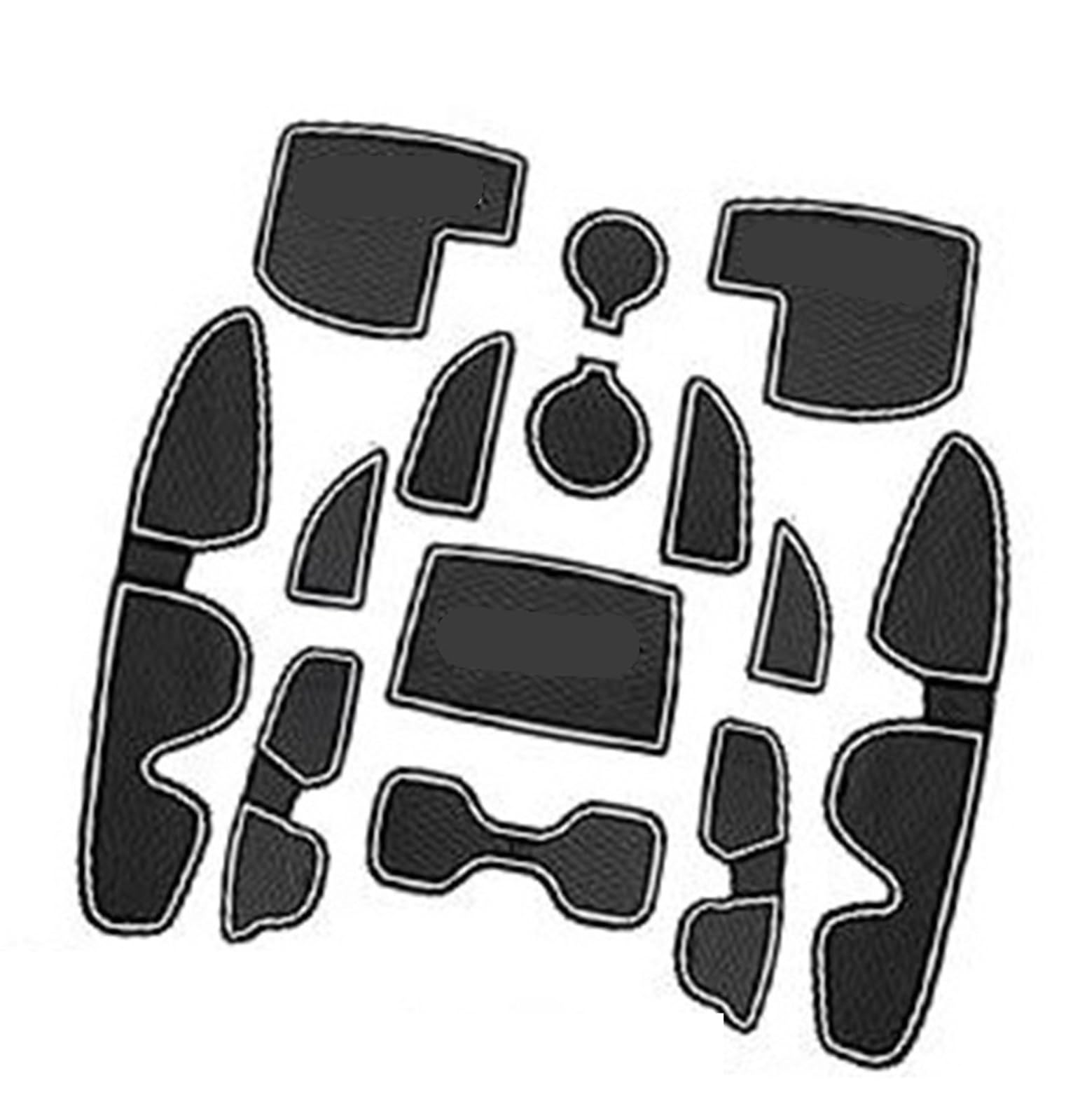 Pizgear for Hyundai, I30 I30N N Line 2017-2022 2023, Gummimatten Mittelkonsole Antirutschmatten Antirutsch Getränkehalter Gummimatte Armlehne i30 N Zubehör Anti-Rutsch-Matte für das Armaturenbrett Pizgear for Hyundai, I30 I30N N Line 2017-2022 2023, Gummimatten Mittelkonsole Antirutschmatten Antirutsch Getränkehalter Gummimatte Armlehne i30 N Zubehör Anti-Rutsch-Matte für das Armaturenbrett von Pizgear