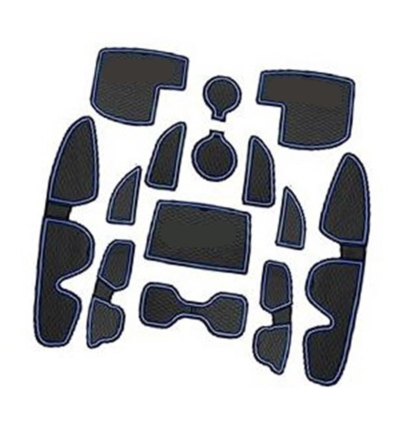 Pizgear for Hyundai, I30 I30N N Line 2017-2022 2023, Gummimatten Mittelkonsole Antirutschmatten Antirutsch Getränkehalter Gummimatte Armlehne i30 N Zubehör Anti-Rutsch-Matte für das Armaturenbrett von Pizgear