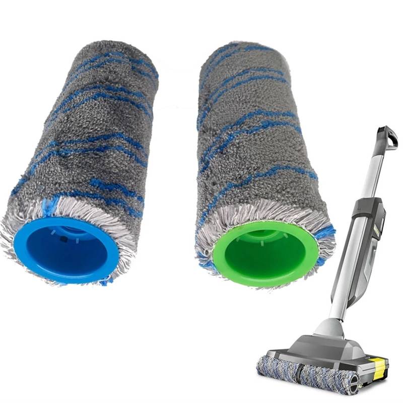 Pizgear for Karcher, for Repl Roller Set BR 30/1 FC3 FC3D FC5 FC7 2er-Pack 4.030-088.0 Trocken- und Nassanwendung Mopptücher Pad Bodenreinigung Ersatz-Wischpad für Roboter von Pizgear