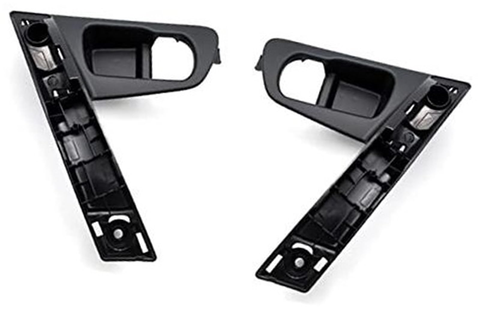 Pizgear for Nissan, for Qashqai, J10 2007-2015 Autotürgriffbasis Innengriff Silbergriff ABS-Abdeckung Auto-Innentürgriff(Black Handle 2pcs) von Pizgear