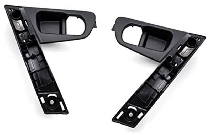 Pizgear for Nissan, for Qashqai, J10 2007-2015 Autotürgriffbasis Innengriff Silbergriff ABS-Abdeckung Auto-Innentürgriff(Black Handle 2pcs) von Pizgear