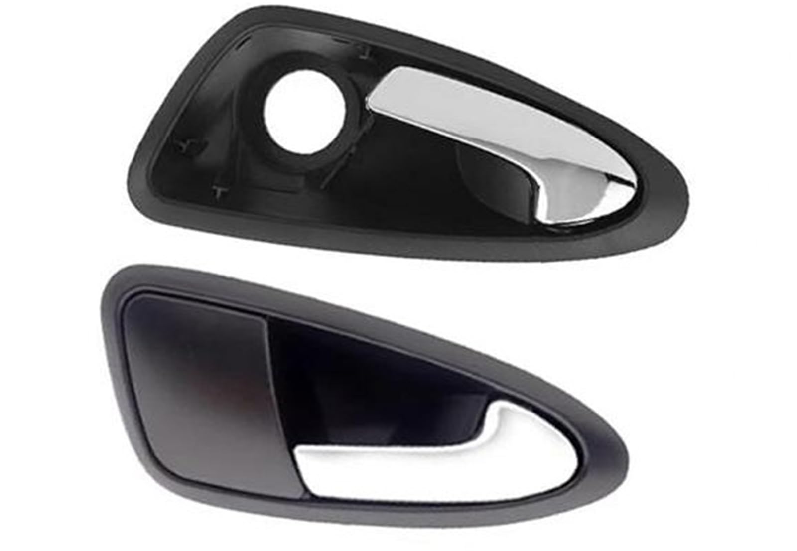 Pizgear for Seat, for Ibiza 2009 2010 2011 2012 vorne hinten Links rechts Auto-Innentürgriffe offen 6J1837113A 6J0837114A Auto-Innentürgriff(Black 1 Left and 1 Right) von Pizgear
