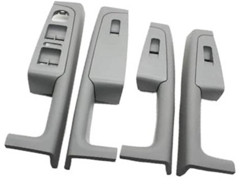 Pizgear for Skoda, for Superb 2008 2009 2010–2013 3TD867158A Auto vorne hinten Innentürgriff Armlehnenrahmen Schalter Bedienfeldverkleidung Auto-Innentürgriff(Black 4pcs-Grey) von Pizgear