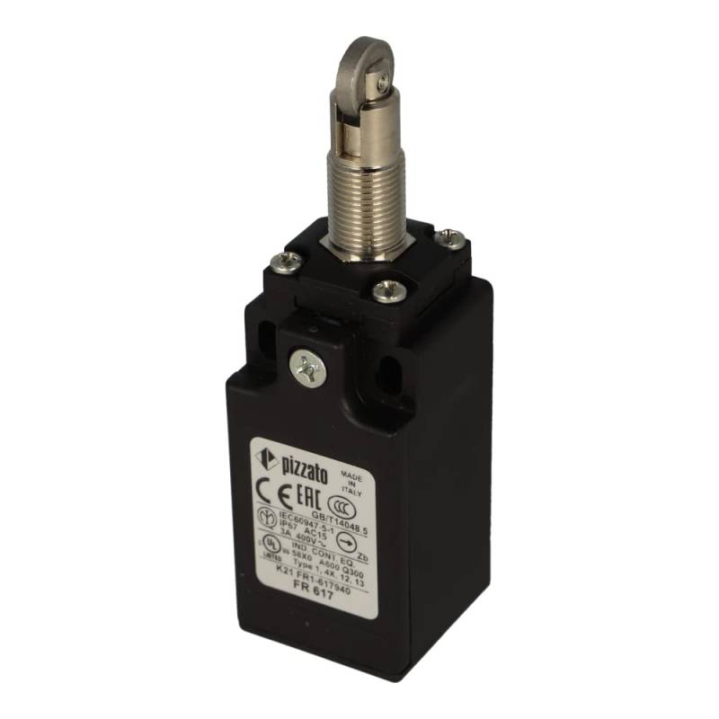 FR 617 | FR617 | PIZZATO LIMIT SWITCH WITH ROLLER PLUNGER, 12MM THREADED COLLAR, 1NO 1NC SLOW ACTION, PG13.5 von PIZZATO ELETTRICA