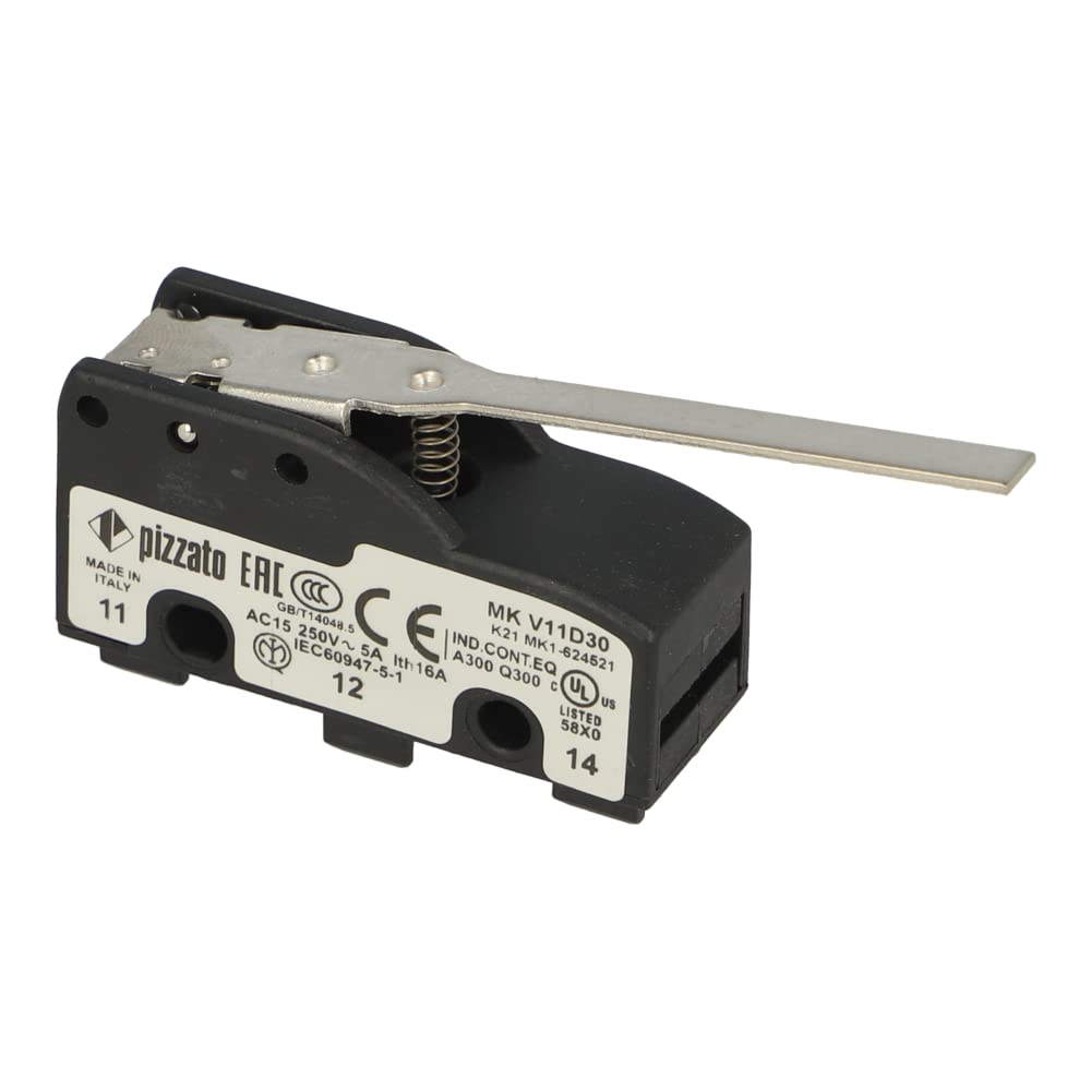 MK V11D30 | MKV11D30 | PIZZATO STANDARD MICROSWITCH WITH LEVER ACTUATOR 1 C/O CONTACT WITH SCREW TERMINALS MK V11D30 | MKV11D30 | PIZZATO STANDARD MICROSWITCH WITH LEVER ACTUATOR 1 C/O CONTACT WITH SCREW TERMINALS von PIZZATO ELETTRICA